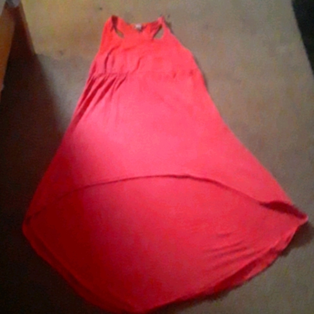 A pink sunset dress